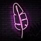 Bananenblatt als LED-Neonschild