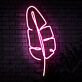 Bananenblatt als LED-Neonschild