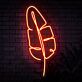 Bananenblatt als LED-Neonschild
