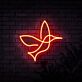 Kolibri LED-Neonschild Wohnzimmer Cafe