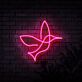 Kolibri LED-Neonschild Wohnzimmer Cafe