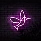 Kolibri LED-Neonschild Wohnzimmer Cafe