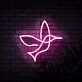 Kolibri LED-Neonschild Wohnzimmer Cafe