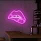 Lippen mit gebissenen Zähnen LED-Neonschild für Bar Club