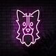 Hundekopf LED-Neonschild Wohnzimmer Haustierladen