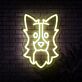 Hundekopf LED-Neonschild Wohnzimmer Haustierladen