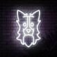 Hundekopf LED-Neonschild Wohnzimmer Haustierladen