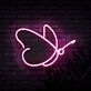 Schmetterling LED-Neonschild für Wohnzimmer oder Schlafzimmer
