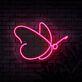 Schmetterling LED-Neonschild für Wohnzimmer oder Schlafzimmer