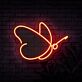 Schmetterling LED-Neonschild für Wohnzimmer oder Schlafzimmer