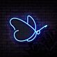 Schmetterling LED-Neonschild für Wohnzimmer oder Schlafzimmer