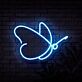 Schmetterling LED-Neonschild für Wohnzimmer oder Schlafzimmer