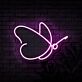 Schmetterling LED-Neonschild für Wohnzimmer oder Schlafzimmer
