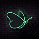 Schmetterling LED-Neonschild für Wohnzimmer oder Schlafzimmer