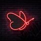 Schmetterling LED-Neonschild für Wohnzimmer oder Schlafzimmer