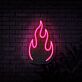 Flamme Symbol LED-Neonschild für Bar und Wohnzimmer