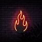 Flamme Symbol LED-Neonschild für Bar und Wohnzimmer