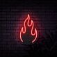 Flamme Symbol LED-Neonschild für Bar und Wohnzimmer