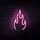 Flamme Symbol LED-Neonschild für Bar und Wohnzimmer