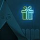 Geschenkbox LED-Neonschild für Kinderzimmer Party