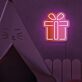 Geschenkbox LED-Neonschild für Kinderzimmer Party