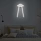 UFO mit Lichtstrahl LED-Neonschild Schlafzimmer Wohnzimmer