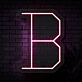 Buchstabe B LED Neonschild für Wohnzimmer und Bar