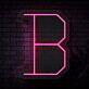 Buchstabe B LED Neonschild für Wohnzimmer und Bar