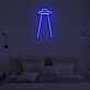 UFO mit Lichtstrahl LED-Neonschild Schlafzimmer Wohnzimmer