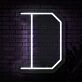 Buchstabe D LED Neonschild für Wohnzimmer und Bar