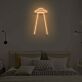 UFO mit Lichtstrahl LED-Neonschild Schlafzimmer Wohnzimmer