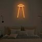 UFO mit Lichtstrahl LED-Neonschild Schlafzimmer Wohnzimmer