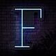 Buchstabe F LED Neonschild für Wohnzimmer und Bar