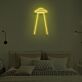 UFO mit Lichtstrahl LED-Neonschild Schlafzimmer Wohnzimmer