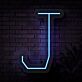 Buchstabe J LED Neonschild für Wohnzimmer und Bar