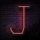 Buchstabe J LED Neonschild für Wohnzimmer und Bar