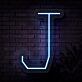 Buchstabe J LED Neonschild für Wohnzimmer und Bar