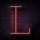 Buchstabe L LED Neonschild für Wohnzimmer und Büro