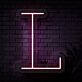 Buchstabe L LED Neonschild für Wohnzimmer und Büro