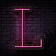 Buchstabe L LED Neonschild für Wohnzimmer und Büro