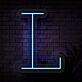 Buchstabe L LED Neonschild für Wohnzimmer und Büro