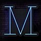 M LED-Neonschild Wohnzimmer Büro