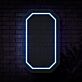 Achteckiger Rahmen LED-Neonschild Wohnzimmer Bar