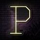 Buchstabe P LED Neonschild für Cafe und Bar