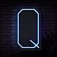 Q Buchstabe Symbol LED-Neonschild Gamingzimmer