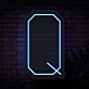 Q Buchstabe Symbol LED-Neonschild Gamingzimmer