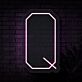 Q Buchstabe Symbol LED-Neonschild Gamingzimmer
