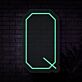 Q Buchstabe Symbol LED-Neonschild Gamingzimmer