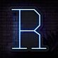 Buchstabe R LED Neonschild für Wohnzimmer und Bar