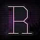 Buchstabe R LED Neonschild für Wohnzimmer und Bar